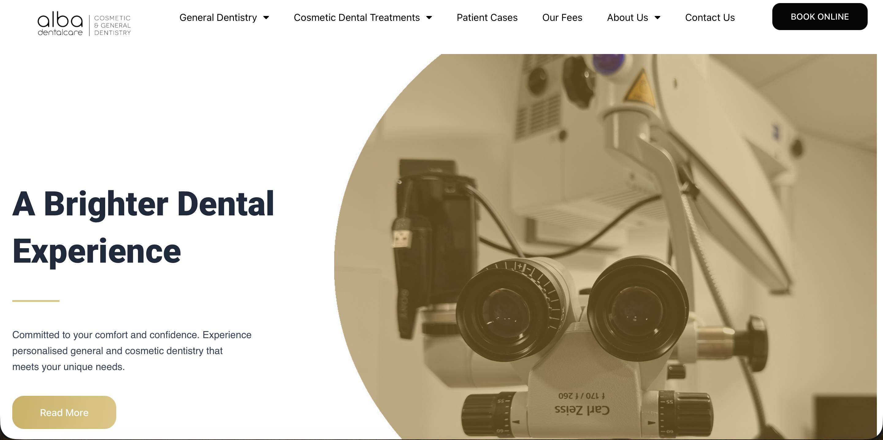 Alba Dental Care website