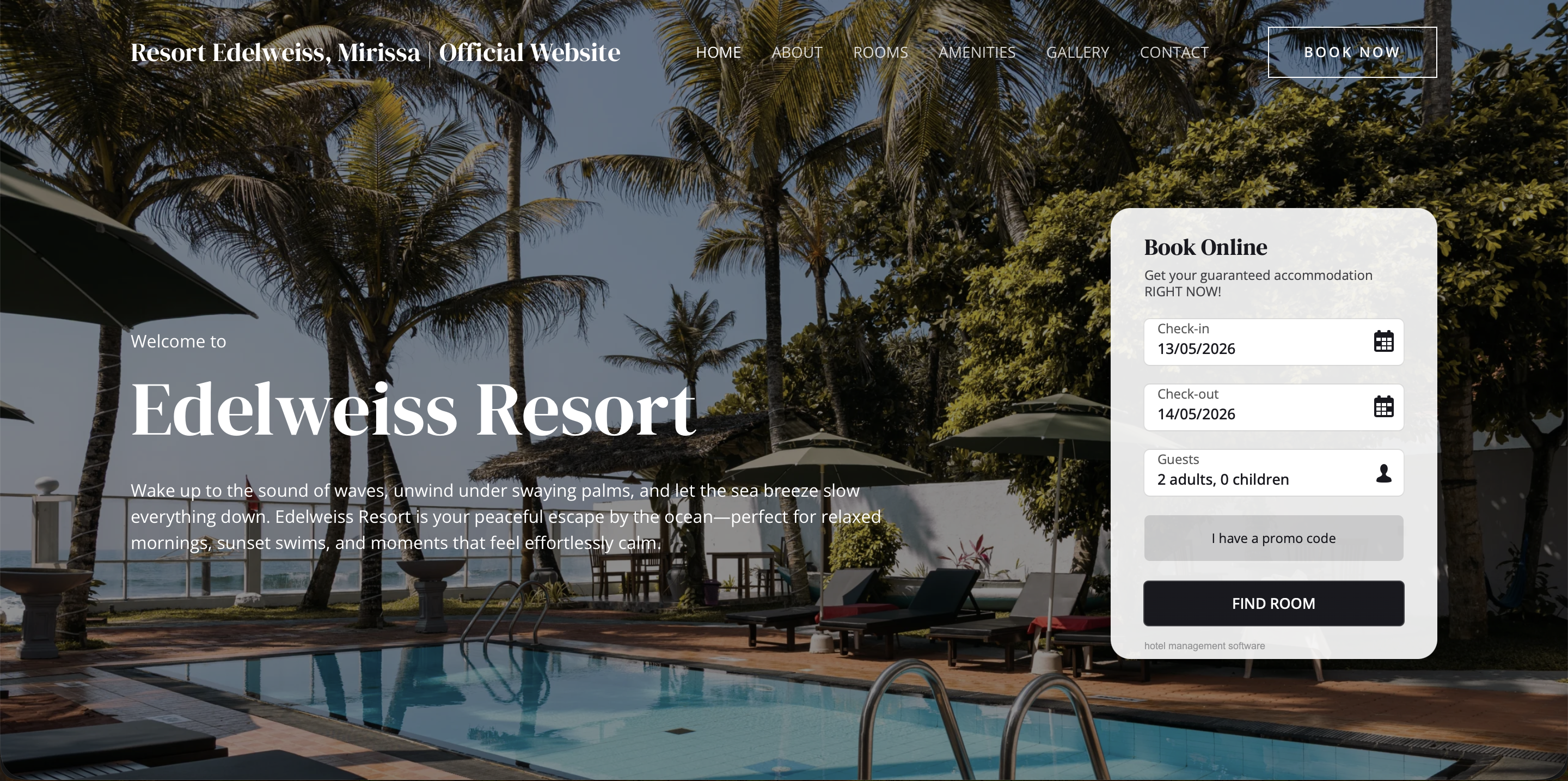 Resort Edelweiss website