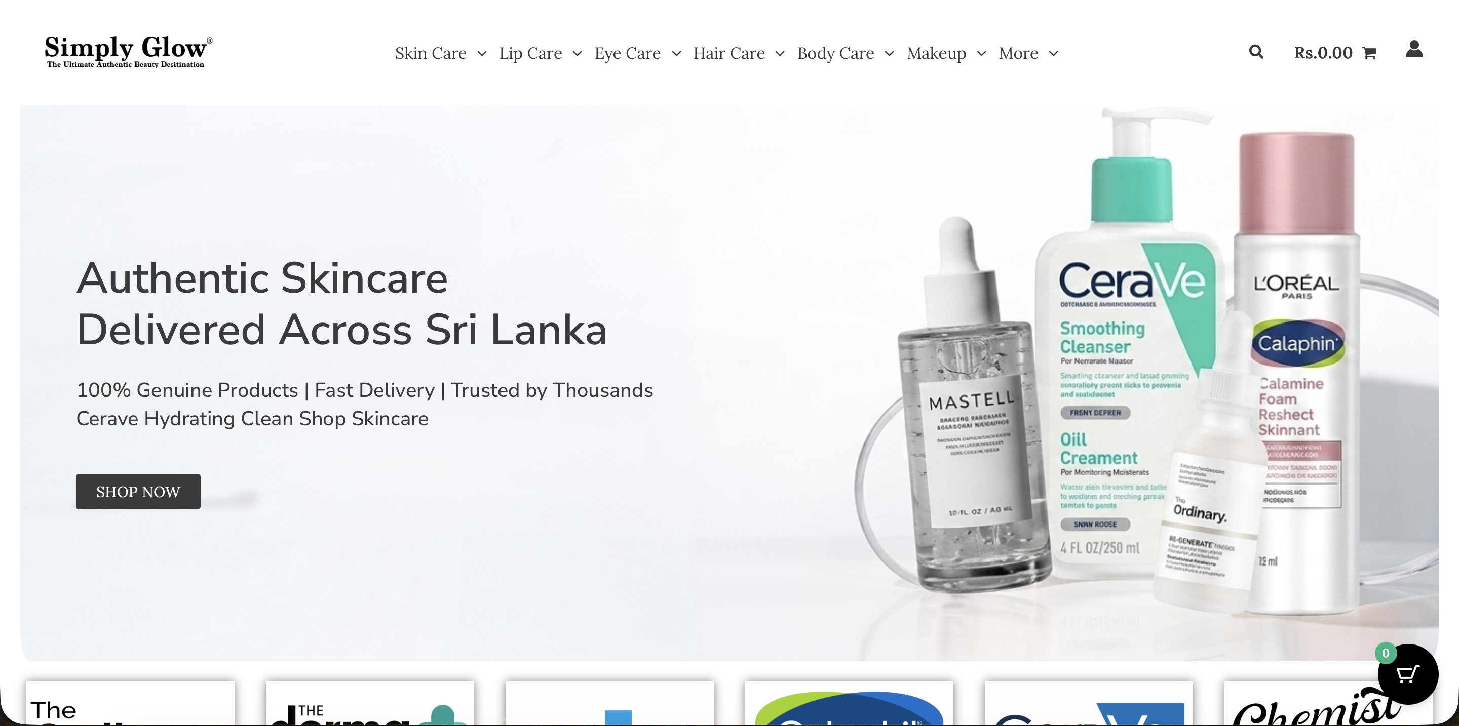 SimplyGlow store screenshot
